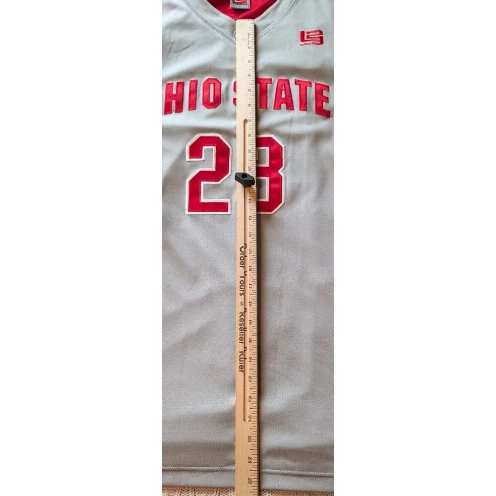 Nike Elite Team Authentic Ohio State Sz Lg +2 #23 Lebron James Basketball Jersey